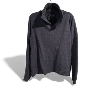 Lucky Brand Men's Blue Speckled Crewneck Sweater